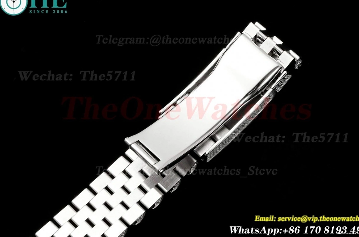 Diamonds A2824 SS GMF Datejust 41mm 904L SS Full Dia Stk 0223